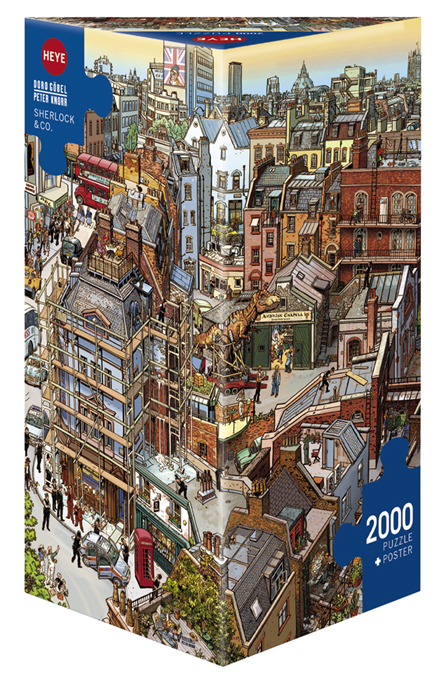 Puslespil 2000 Sherlock& Co. (Puslespil+plakat)