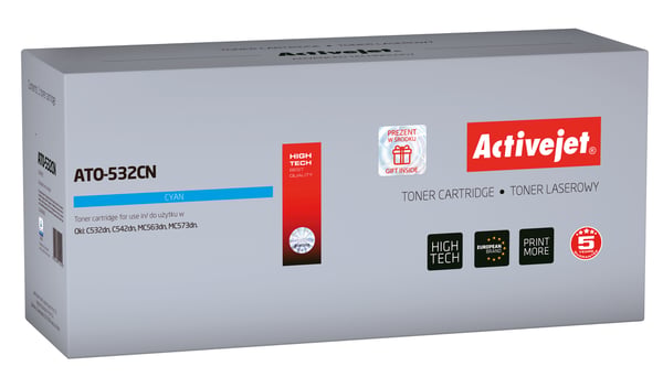 Activejet ATO-532CN (erstatning OKI 46490403; Supreme; 1500 sider; blå)