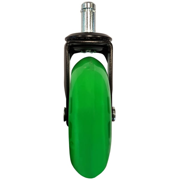 Miniatyrbillede 2 af 4: LC-Power LC-CASTERS-7BG-SPEED kontor- & computerstol del Grøn Plast, Gummi Castorhjul