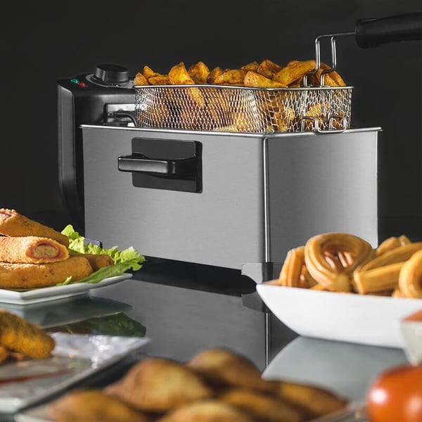 Miniatyrbild 2 av 10: Cecotec CleanFry Single 3 l Fristående 2000 W Fritös Svart, Rostfritt stål