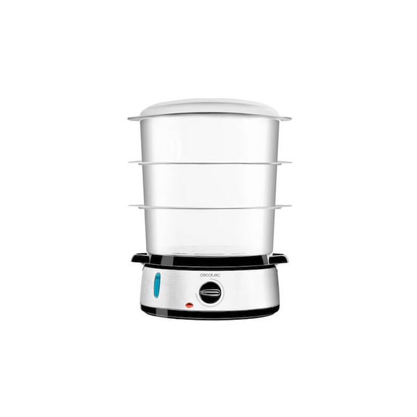 Cecotec Vapovita 3000 Inox dampkoger Fritstående 800 W Sort, Rustfrit stål, Transparent