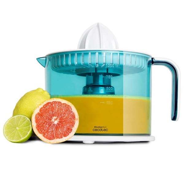 Cecotec ZitrusEasy Basic Handdriven juicepress 40 W Transparent, Turkos, Vit Cecotec ZitrusEasy Basic Handdriven juicepress 40 W Transparent, Turkos, Vit