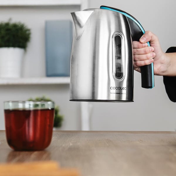 Miniatyrbillede 3 af 12: Cecotec ThermoSense 220 Steel elkedel 1,2 L 1630 W Rustfrit stål