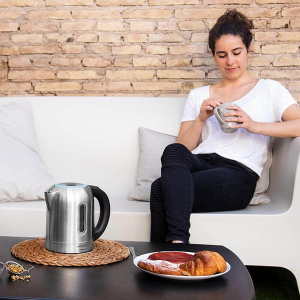 Miniatyrbillede 5 af 12: Cecotec ThermoSense 290 elkedel 1,7 L 2200 W Sort, Rustfrit stål