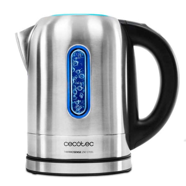 Miniatyrbillede 1 af 12: Cecotec ThermoSense 290 elkedel 1,7 L 2200 W Sort, Rustfrit stål