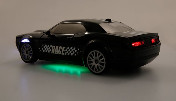 Miniatyrbillede 3 af 8: Amewi Drift Muscle Car 4WD 1 20 RTR sort Med Undervognsbelysning