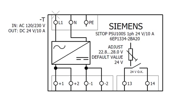 Pikkukuva 3 / 6: Siemens 6EP1334-2BA20 virta-adapteri ja vaihtosuuntaaja Sisätila Monivärinen