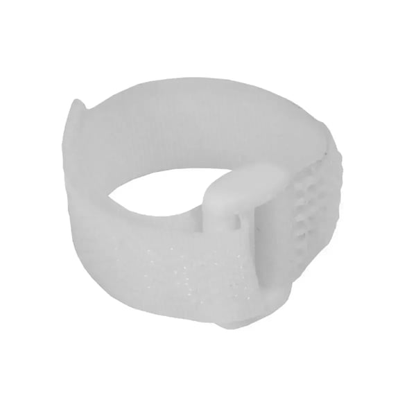 Miniatyrbillede 2 af 2: DEDRA 11RB16211 kabelsamler Velcro Hvid 5 stk