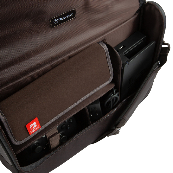 Miniatyrbillede 6 af 9: PowerA Everywhere Messenger Bag Brevtaske Nintendo Brun, Grå
