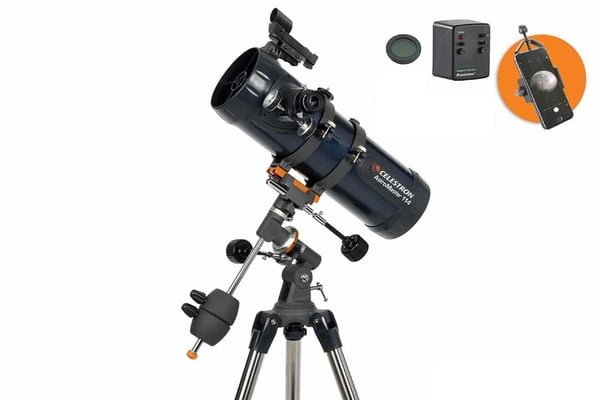 Pikkukuva 1 / 5: Celestron Astromaster 114EQ-MD Heijastin 100x Musta