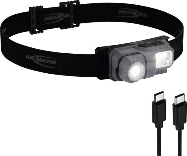 Ansmann HD800RS Svart Pannbandsficklampa LED