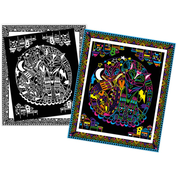 JANOD Creative Kit - Colour-in fluorescent animals 1 stk