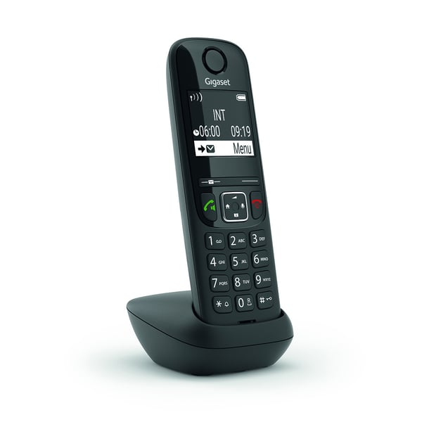 Miniatyrbillede 1 af 7: Gigaset AS690HX Analog/DECT-telefon Nummervisning Sort