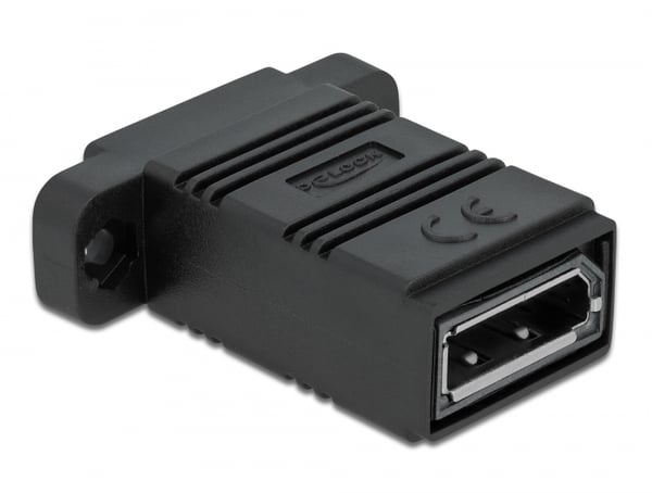 Miniatyrbild 1 av 2: DeLOCK 81309 kabelomvandlare (hane/hona) DisplayPort Svart