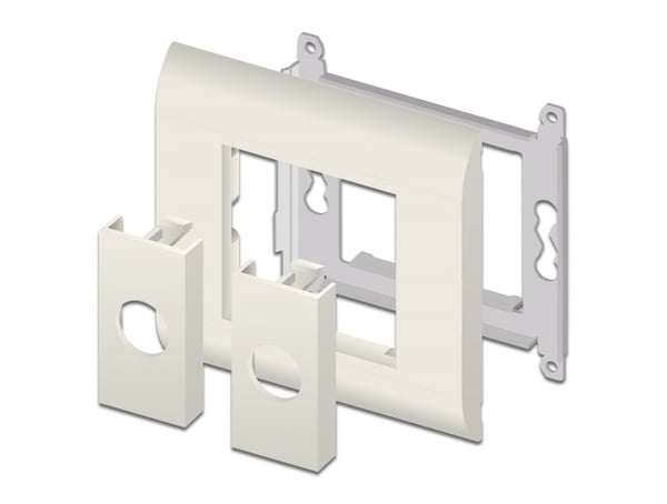 Miniatyrbild 3 av 4: DeLOCK 81314 monteringskit Vit Plast