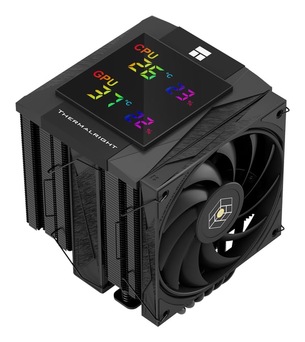 Thermalright Royal Pretor Royal Knight 120 Digital Processor Luftkylare 13 cm Svart