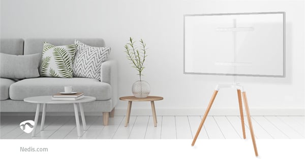 Nedis TVSM7060WT TV-kiinnike 165,1 cm (65") Ruskea, Valkoinen