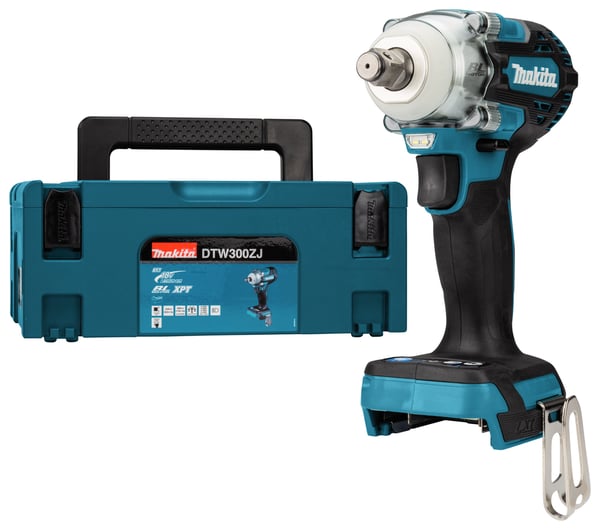 Makita DTW300ZJ Akku-Schlagschrauber 3200 RPM Svart, Blå, Grå