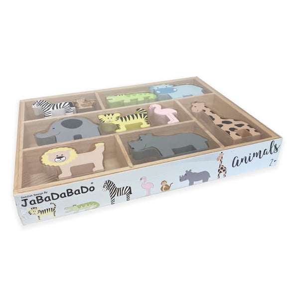 Miniatyrbillede 3 af 3: JaBaDaBaDo Shelfs with safari animals