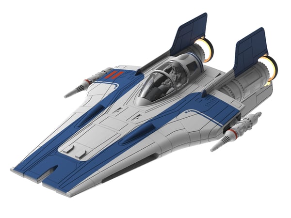 Miniatyrbillede 1 af 3: Revell Resistance A-wing Fighter Monteringssæt 1:144