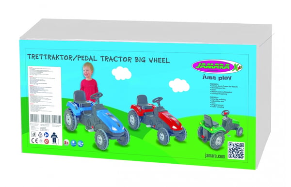 Miniatyrbild 3 av 5: Jamara Pedal Tractor Big Wheel Åkleksak, traktor