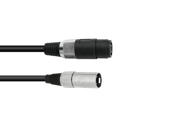 Omnitronic 30225590 lydkabel 1 m Speakon XLR (3-pin) Sort
