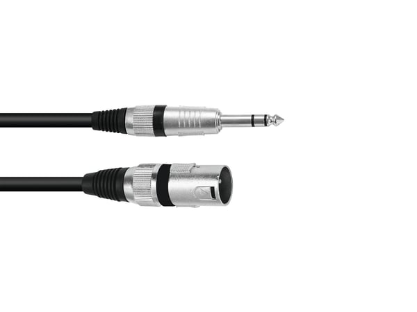 Omnitronic 3022075E lydkabel 0,2 m XLR (3-pin) 6.35mm Sort