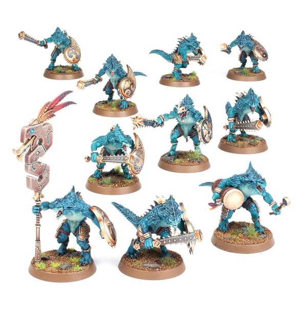 Miniatyrbild 1 av 6: Games Workshop Saurus Warriors