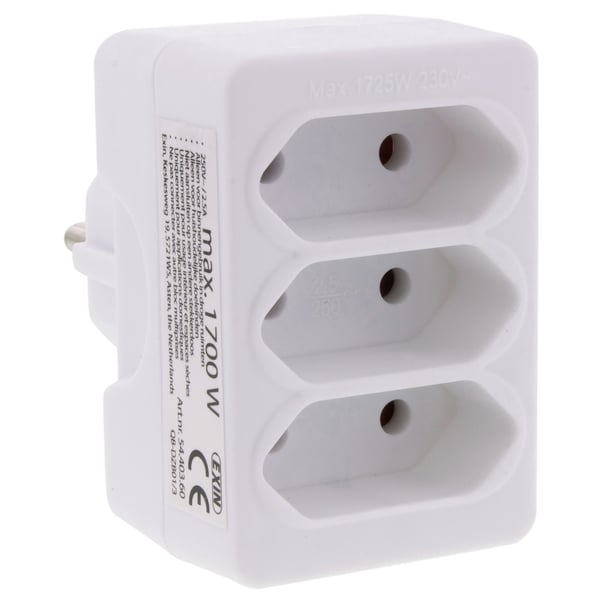 Miniatyrbillede 2 af 6: SCANPART 2480502004 strømstik adapter Type C (eurostik) Hvid