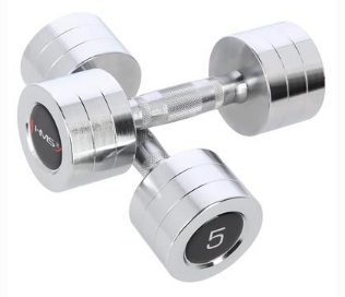 HMS Fitness CHD05 Håndvægt med fast vægt 5 kg 2 stk
