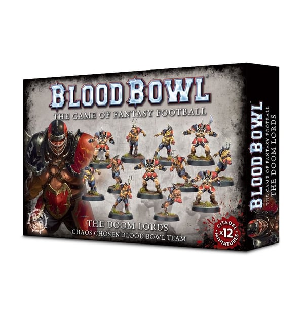 Miniatyrbild 7 av 7: Games Workshop The Doom Lords Chaos Chosen Blood Bowl Team