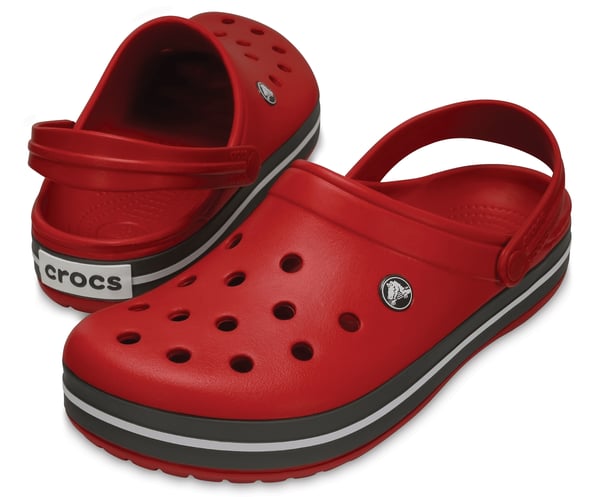 Miniatyrbillede 4 af 6: Crocs Crocband Blokeringer Unisex Rød, Grå