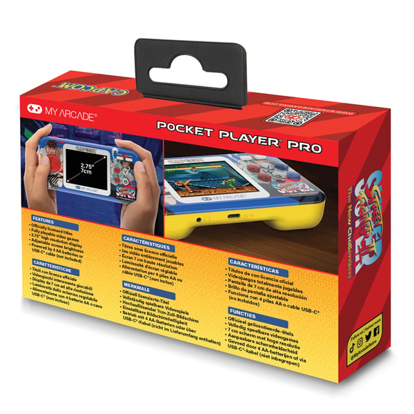 Miniatyrbillede 13 af 20: My Arcade Super Street Fighter II Pocket Player Pro bærbar spilkonsol 6,98 cm (2.75") Flerfarvet