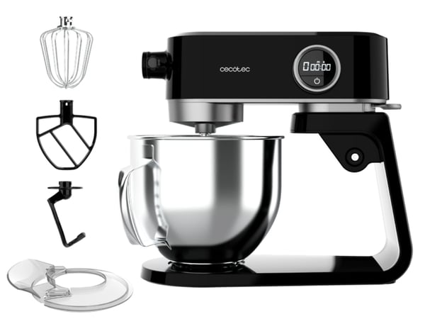Cecotec 04169 røremaskine og mikser Bordmixer 800 W Sort, Rustfrit stål Cecotec 04169 røremaskine og mikser Bordmixer 800 W Sort, Rustfrit stål