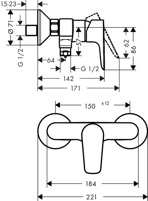 Hansgrohe Talis E Kromi