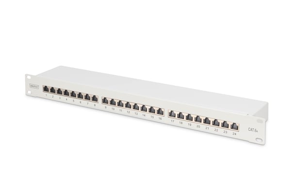 DIGITUS CAT 6A, Klass EA Patchpanel, skärmad