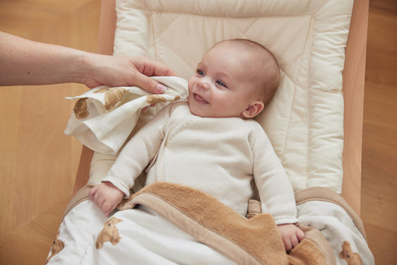 Jollein 537-848-66095 svøb Svøb tæppe Beige, Hvid