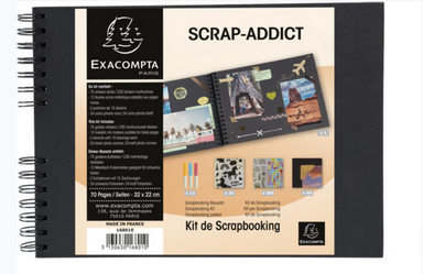 Exacompta 16801E fotoalbum Svart 140 ark 10x15 Spiralbindning