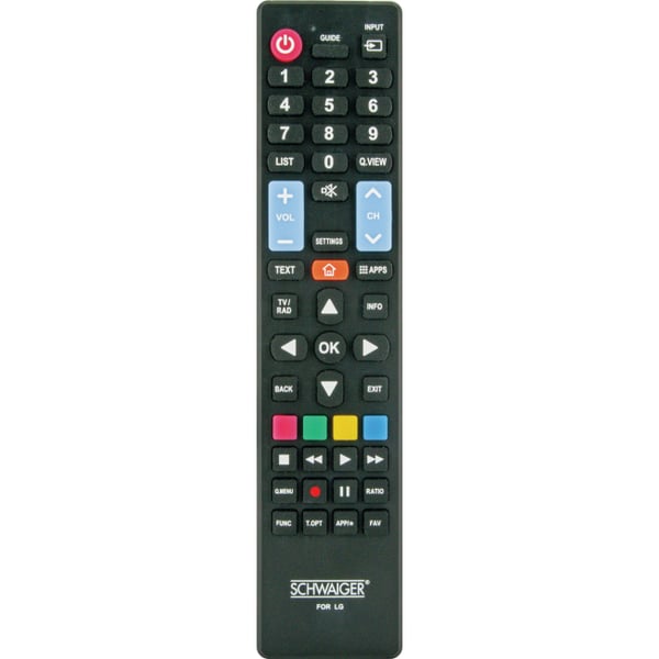 Schwaiger UFB100LG 533 fjärrkontroll IR trådlös TV Tryckknappar