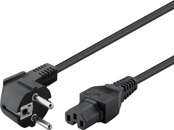 Goobay 93277 strömkablar Svart 2 m Strömkontakt typ F C15 coupler