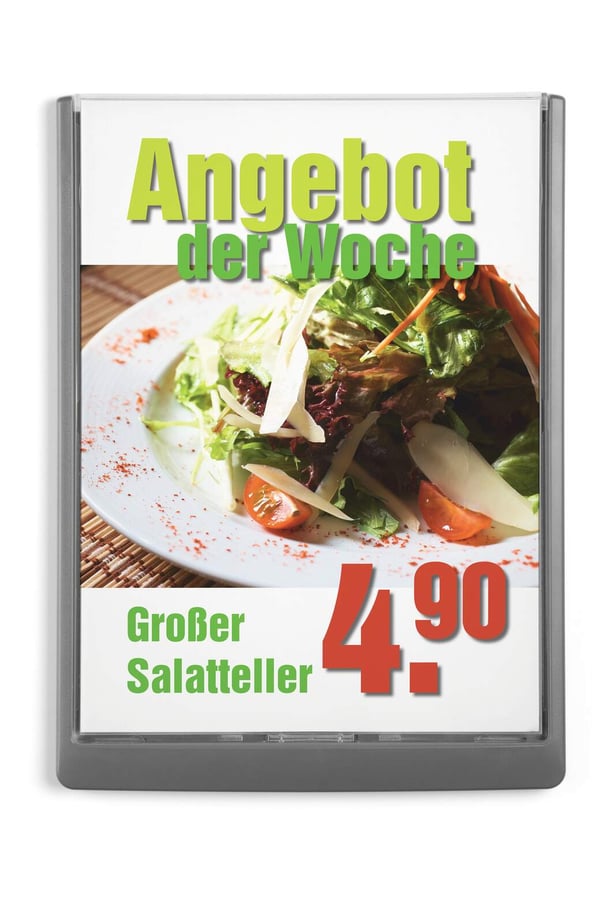Durable 486707 skilteholder & informationsstativ A4 Plast Blå