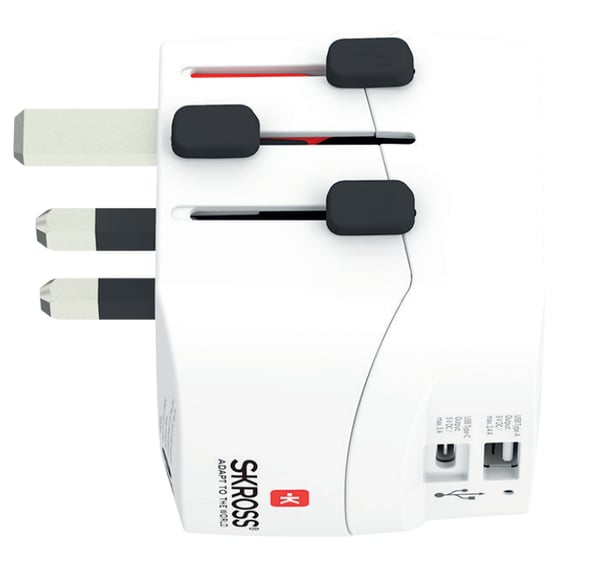 Miniatyrbillede 2 af 3: Skross 1.302472 strømstik adapter Universel Hvid