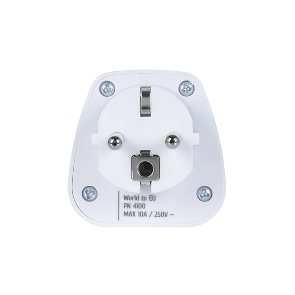 Miniatyrbillede 7 af 9: Rivacase PS4100 W00 strømstik adapter Type C (eurostik) Type G (UK) Hvid