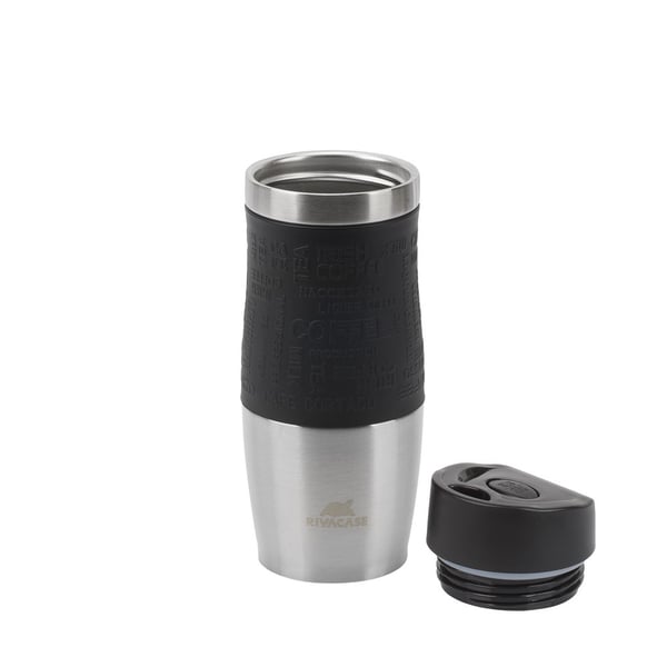 Rivacase 90346SL rejsekrus 0,38 ml Sort, Rustfrit stål
