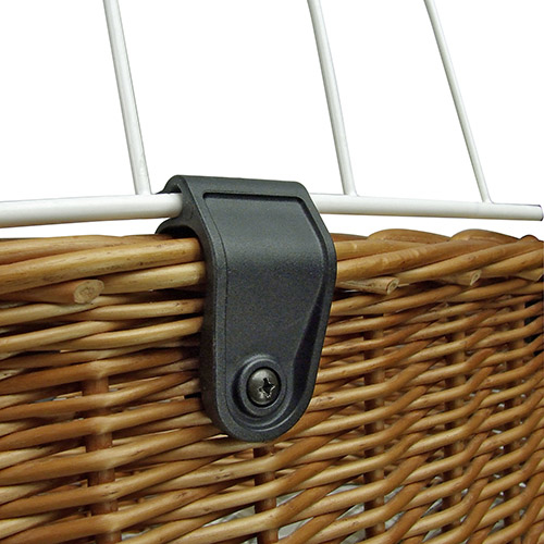 Pikkukuva 6 / 6: KLICKfix Doggy Basket Taka Polkupyöräkori 40 L Valkoinen, Puu