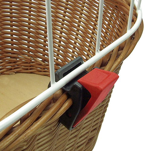 Pikkukuva 2 / 6: KLICKfix Doggy Basket Taka Polkupyöräkori 40 L Valkoinen, Puu