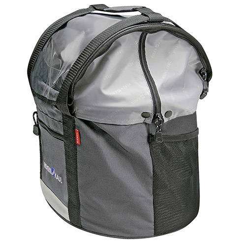 KLICKfix Doggy Shopper Front Cykeltaske 24 L Grå