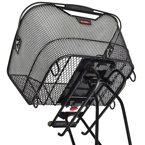 Miniatyrbillede 2 af 4: KLICKfix Citymax II Bagside Cykelkurv 24 L Sort