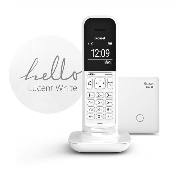 Miniatyrbild 3 av 7: Gigaset CL390 Analog telefon/DECT-telefon Namn och uppringnings-ID Vit
