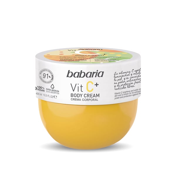Babaria Body cream Vitamin C 400 ml Fløde Kvinder